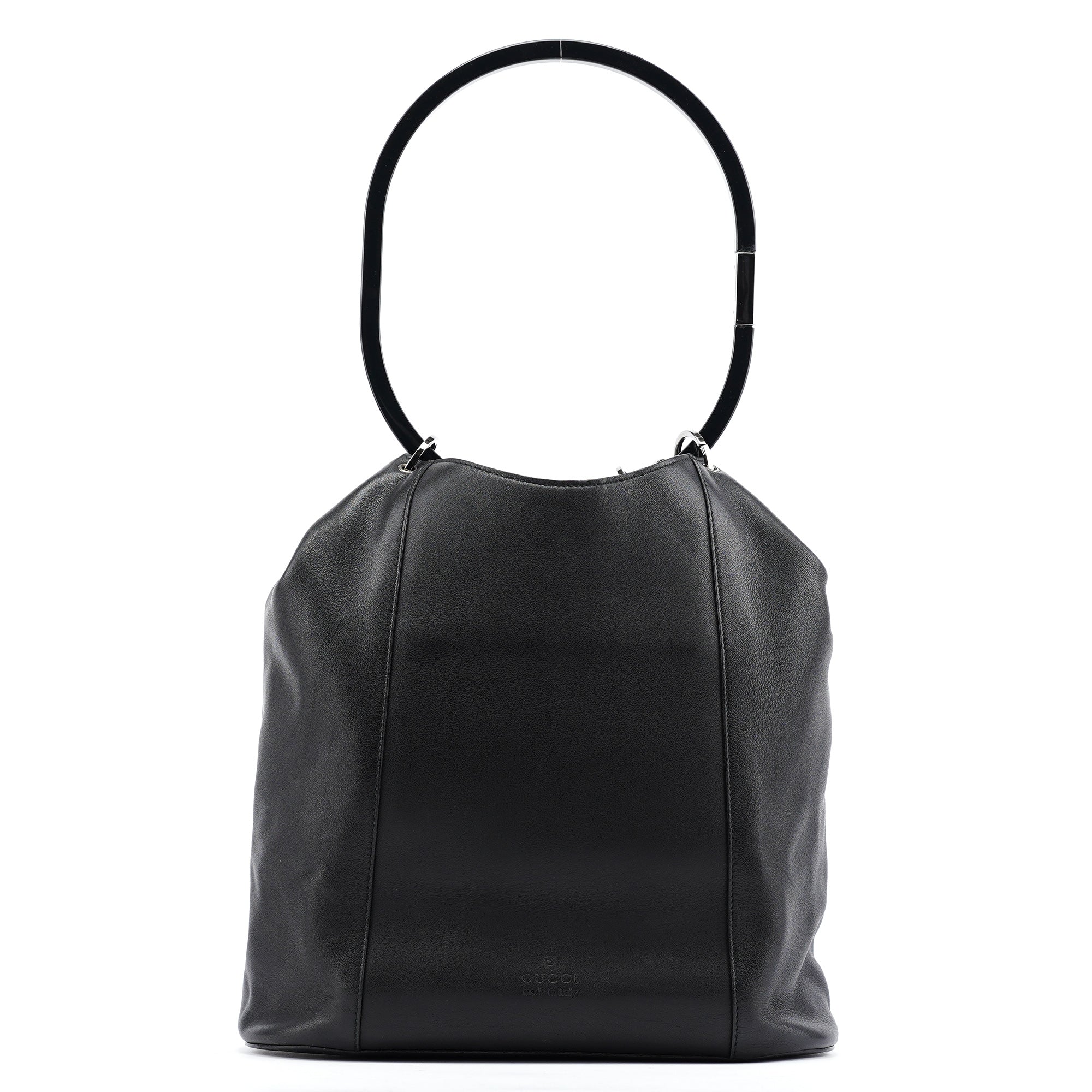 Gucci 1999 Sac porté épaule Loop en cuir de veau noir