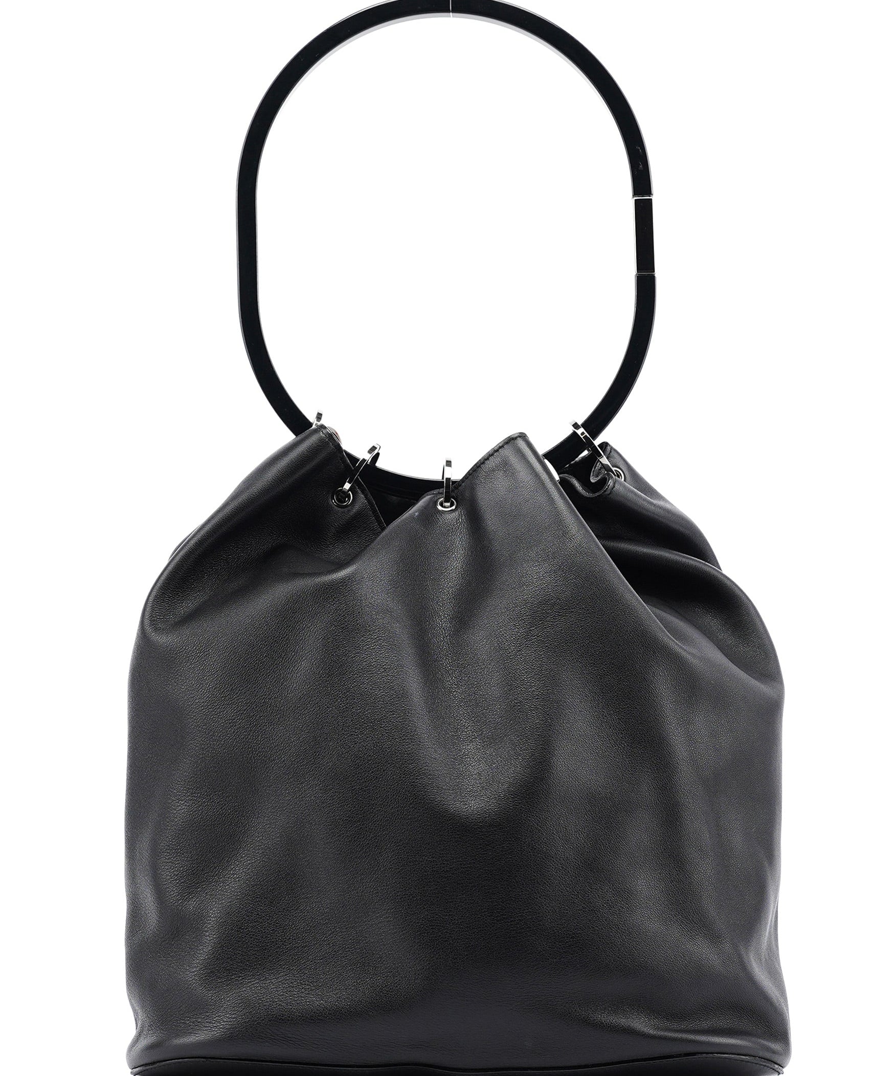 Gucci 1999 Sac porté épaule Loop en cuir de veau noir
