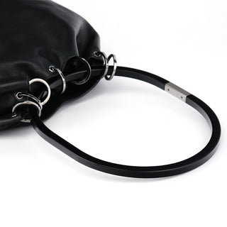 Gucci 1999 Black Calfskin Loop Shoulder Bag
