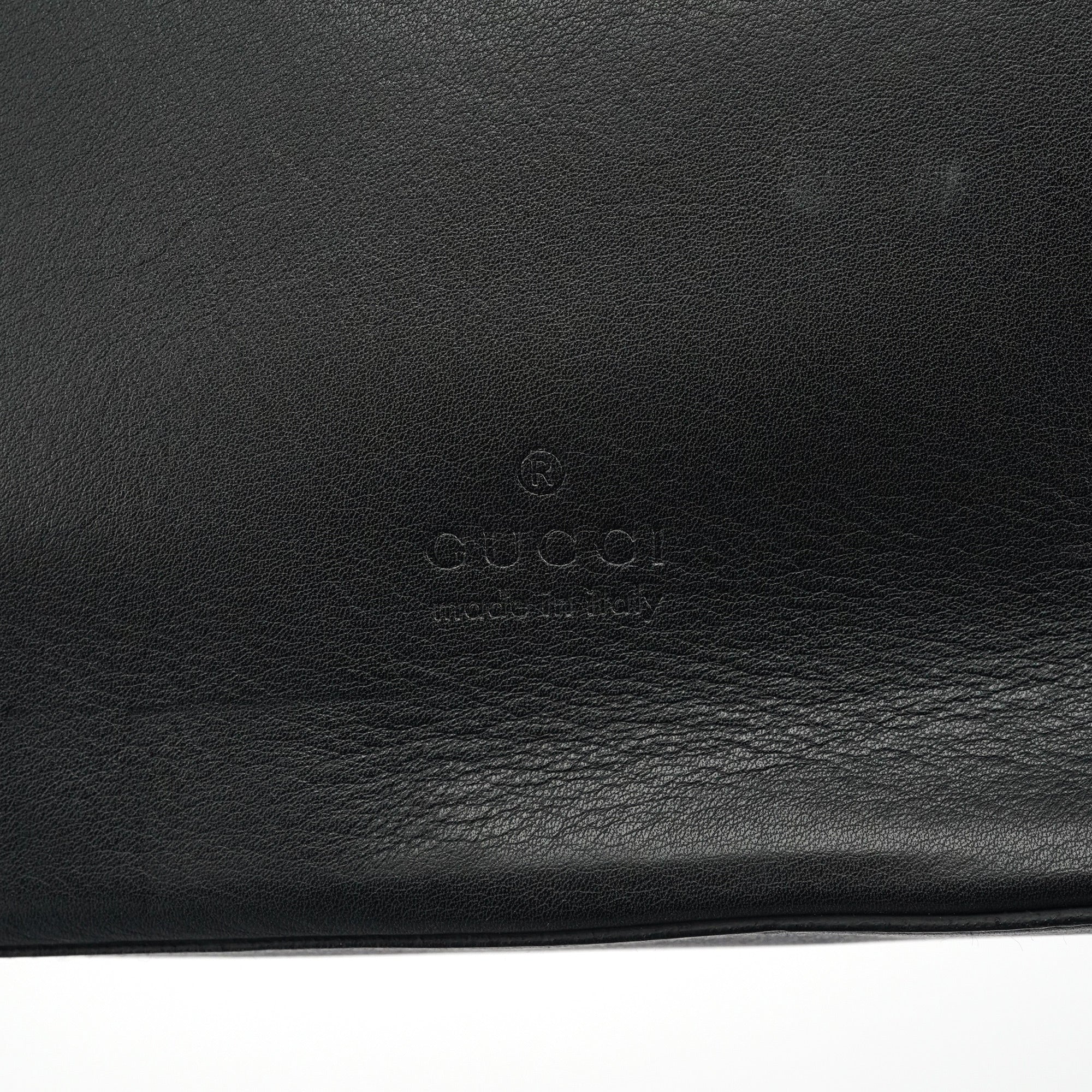 Gucci 1999 Loop Schultertasche aus schwarzem Kalbsleder
