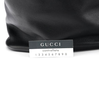 Gucci 1999 Black Calfskin Loop Shoulder Bag