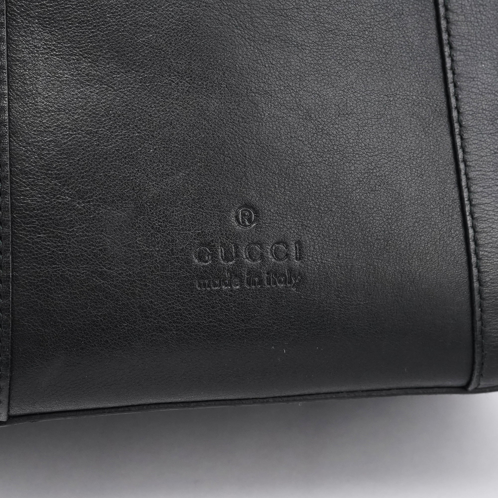 Gucci 1999 Sac porté épaule Loop en cuir de veau noir