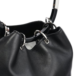 Gucci 1999 Black Calfskin Loop Shoulder Bag