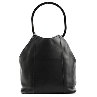 Gucci 1999 Black Calfskin Loop Shoulder Bag