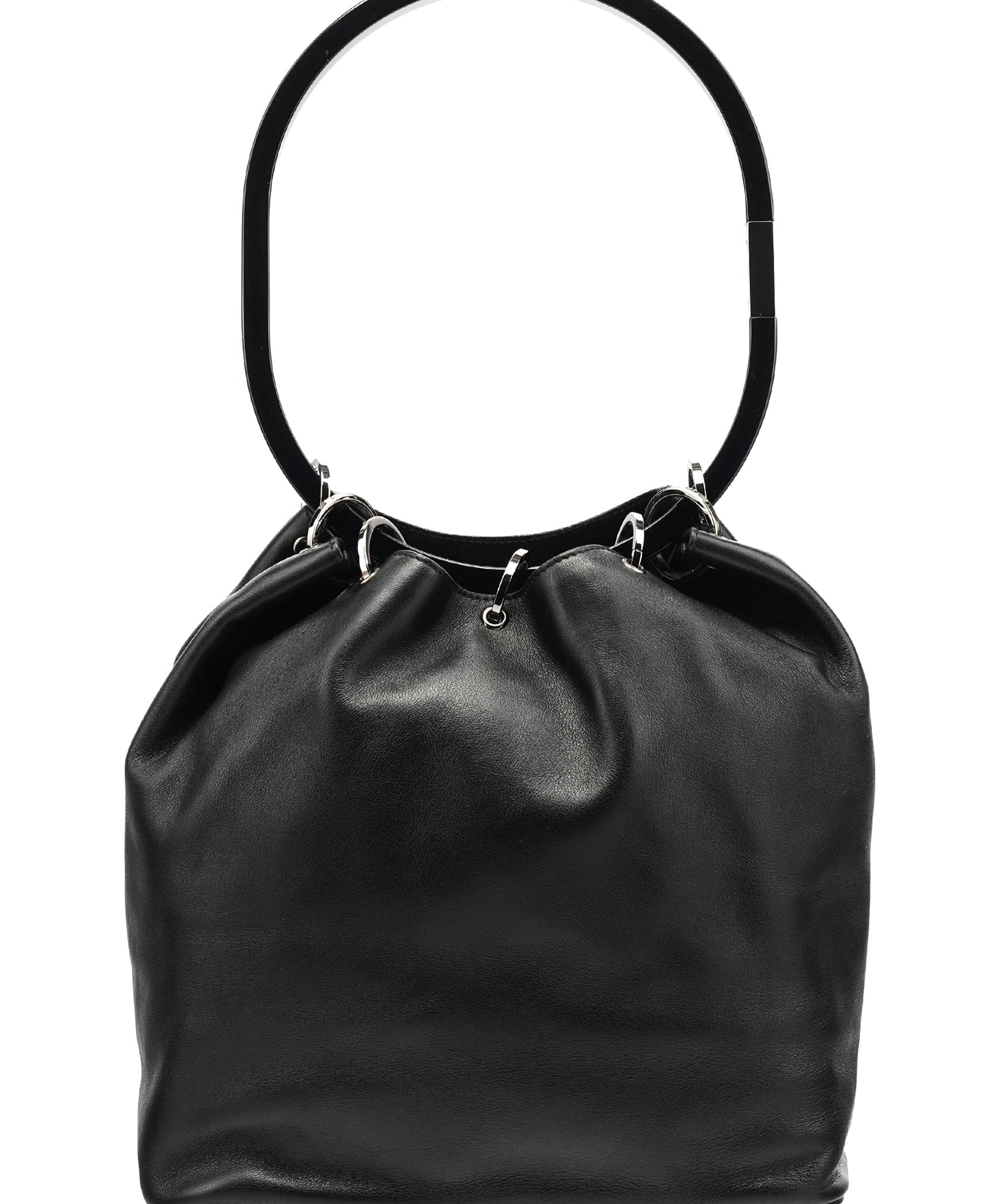 Gucci 1999 Sac porté épaule Loop en cuir de veau noir