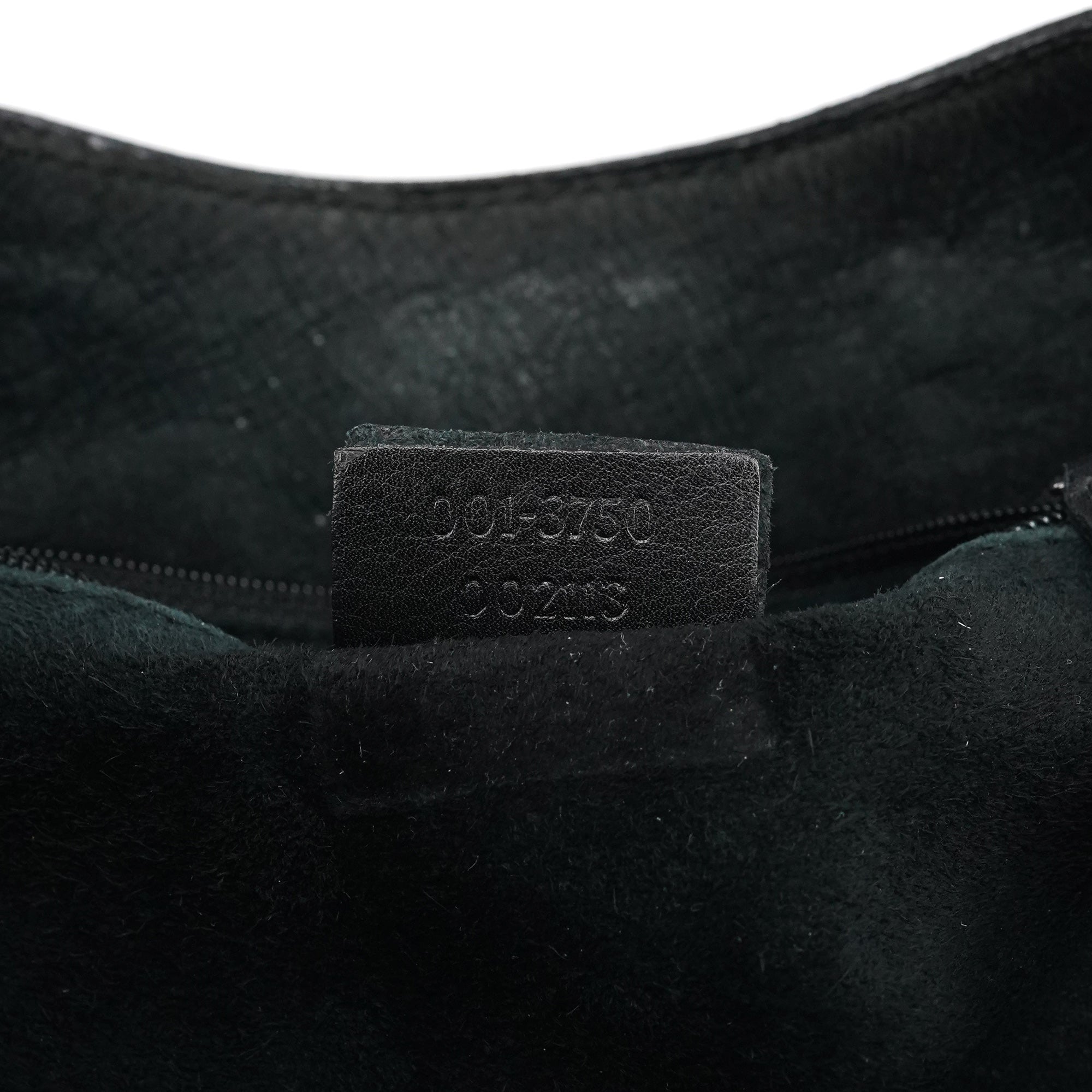 Gucci 1999 Sac porté épaule Loop en cuir de veau noir