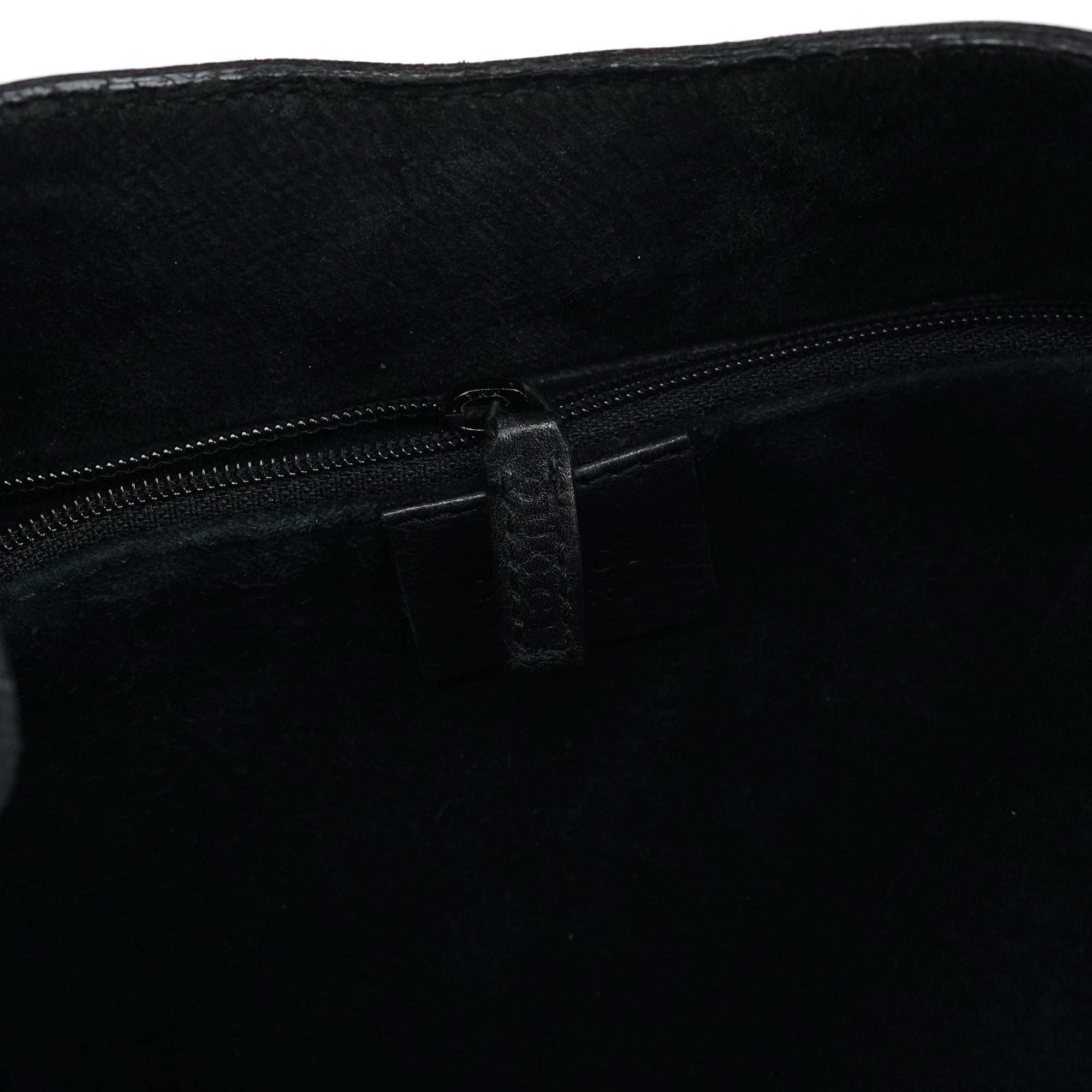 Gucci 1999 Sac porté épaule Loop en cuir de veau noir