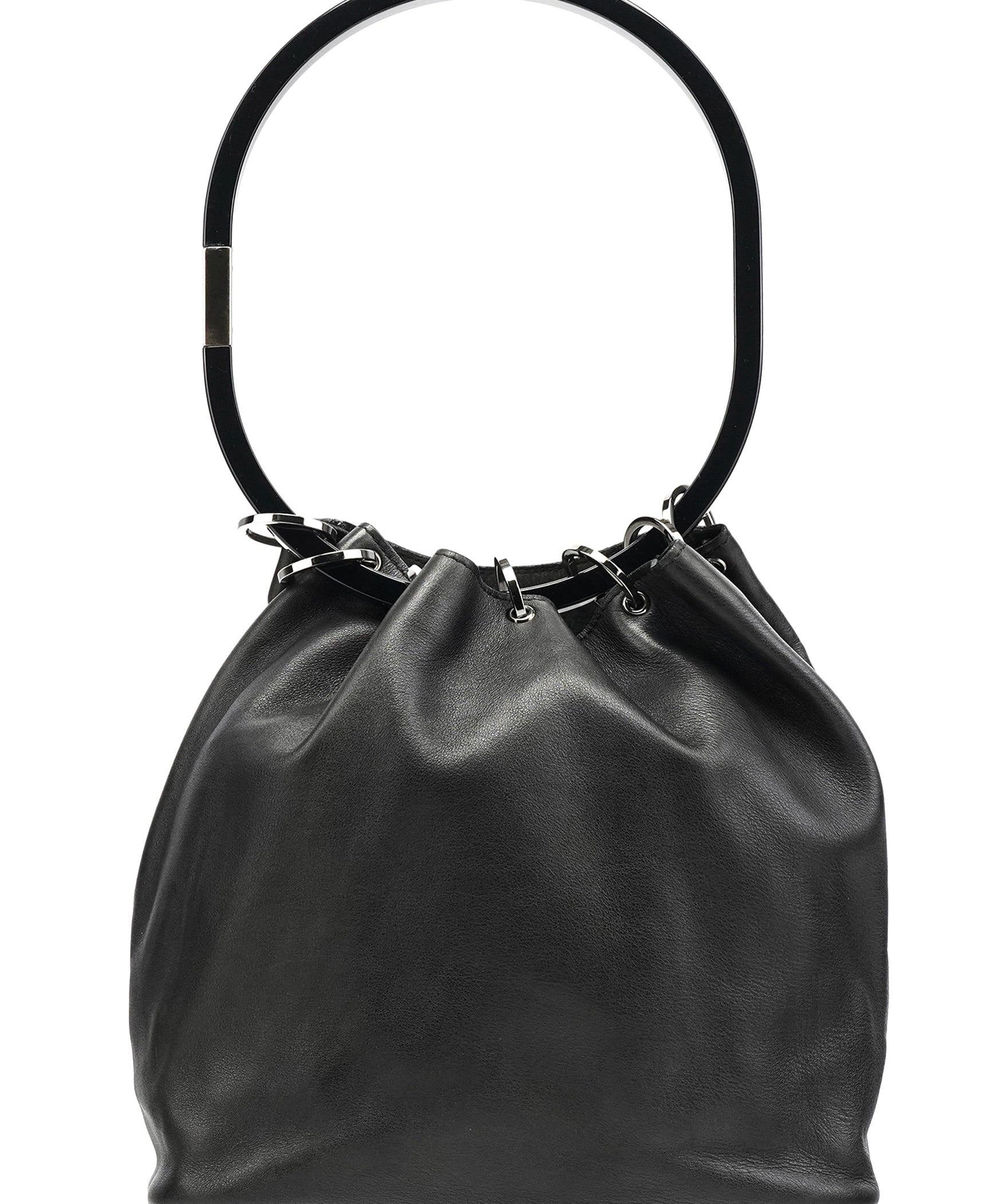 Gucci 1999 Sac porté épaule Loop en cuir de veau noir