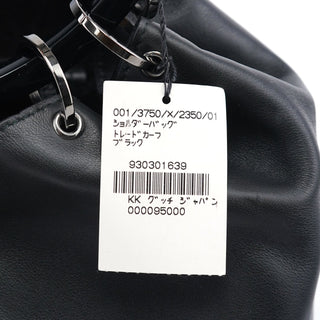 Gucci 1999 Black Calfskin Ring Bag