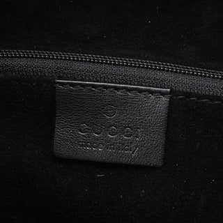 Gucci 1999 Black Calfskin Ring Bag