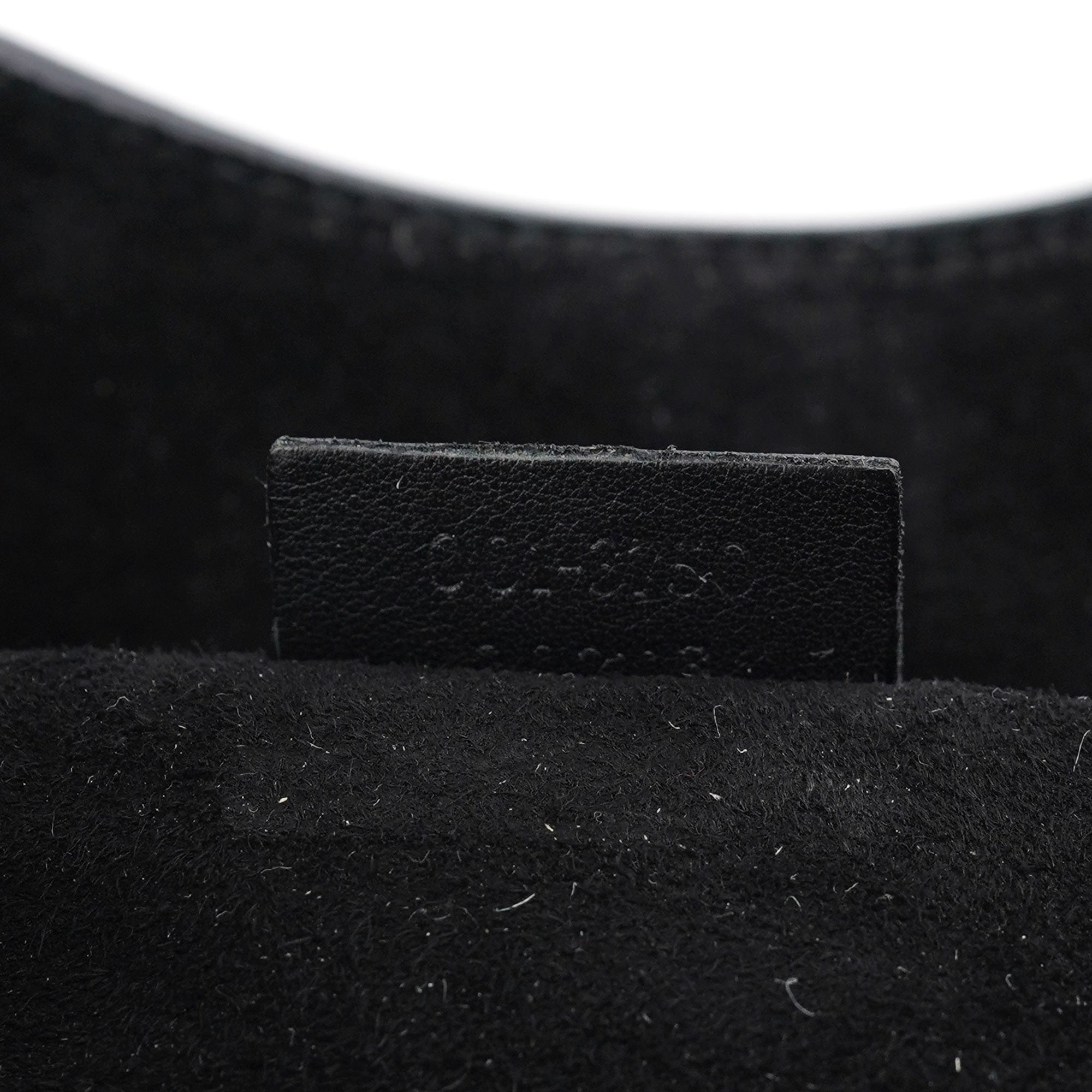 Gucci 1999 Sac Ring en cuir de veau noir