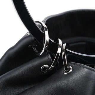 Gucci 1999 Black Calfskin Ring Bag