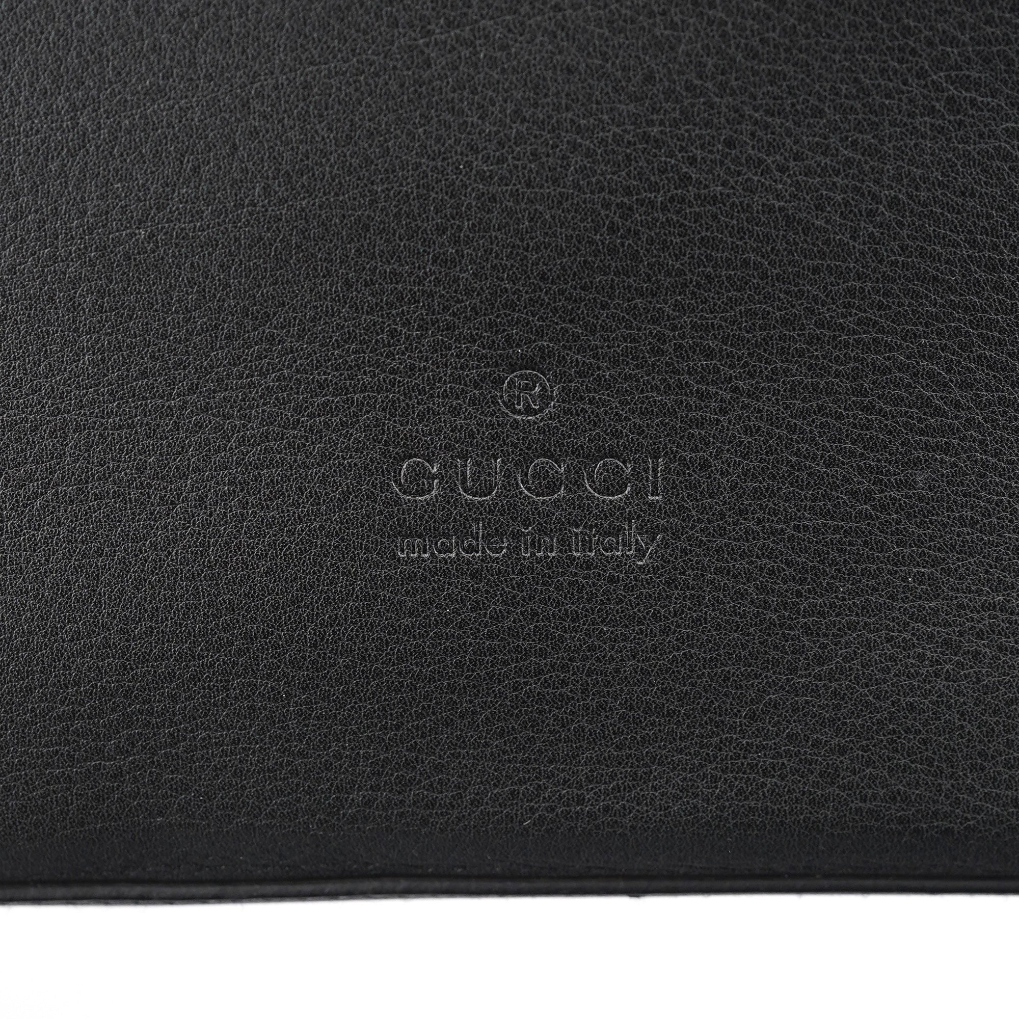 Gucci 1999 Black Calfskin Ring Bag
