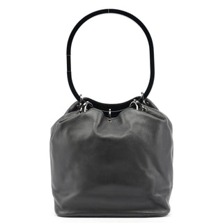 Gucci 1999 Black Calfskin Ring Bag