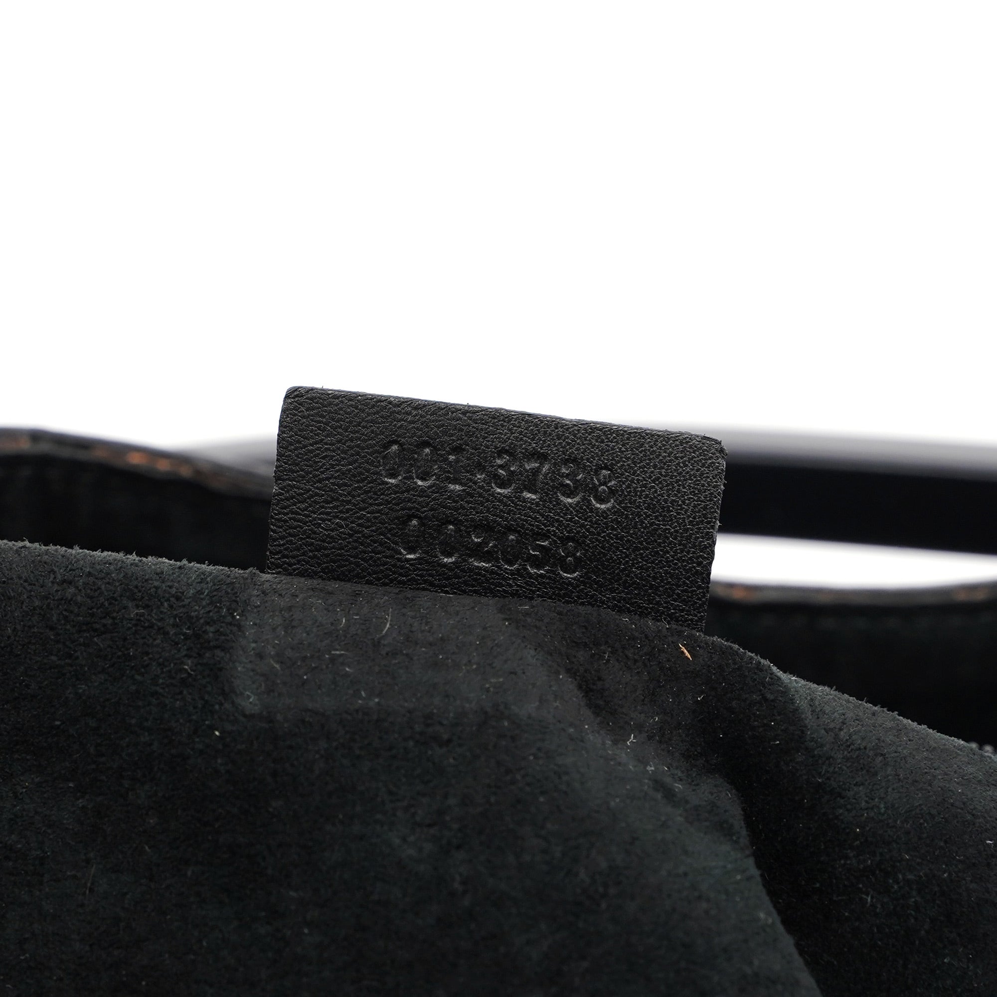 Gucci 1999 Black Calfskin Ring Bag