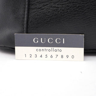 Gucci 1999 Black Calfskin Ring Bag