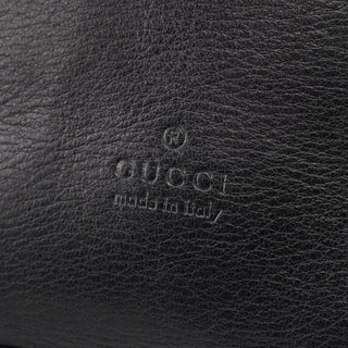 Gucci 1999 Black Calfskin Ring Bag