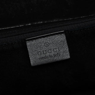 Gucci 1999 Black Calfskin Ring Bag