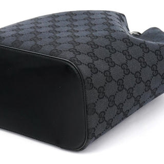 Gucci 1999 Black GG Canvas Loop Shoulder Bag