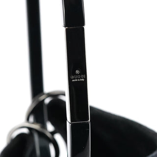 Gucci 1999 Black GG Canvas Loop Shoulder Bag