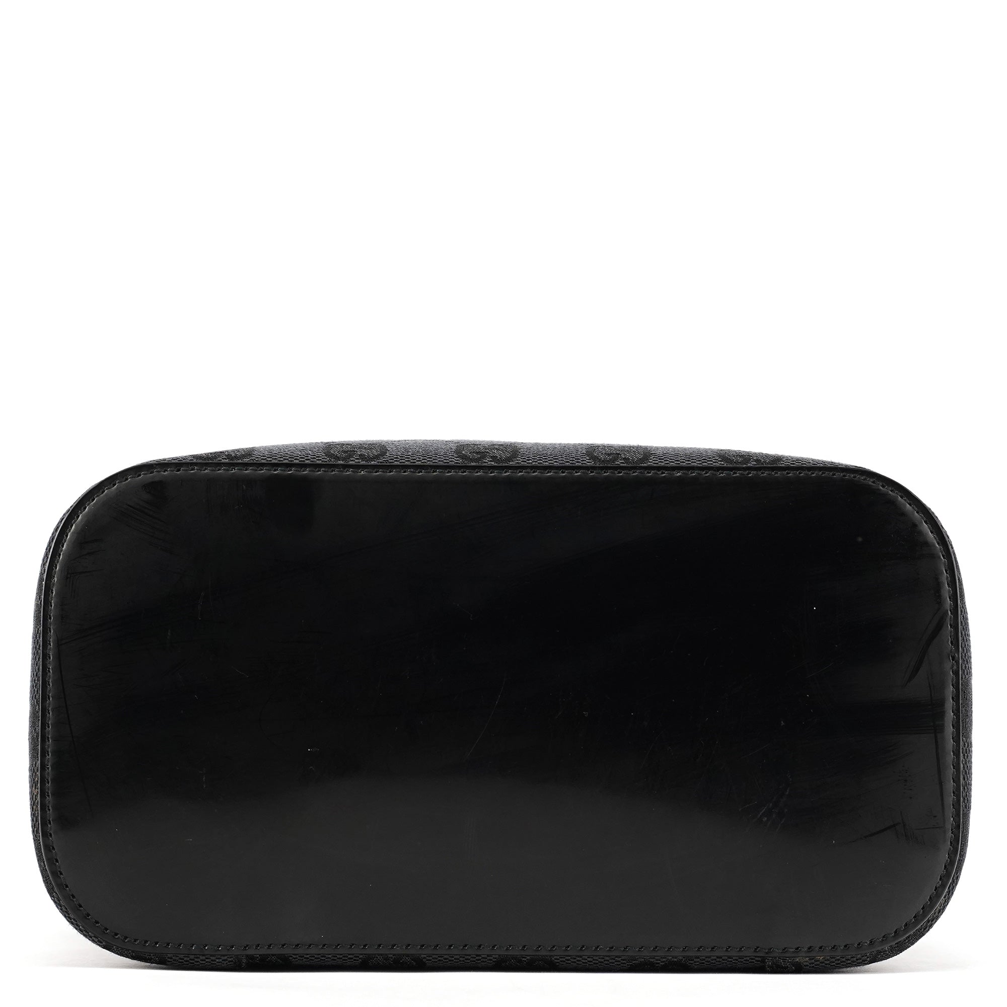 Gucci 1999 Black GG Canvas Loop Shoulder Bag
