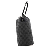 Gucci 1999 Black GG Canvas Loop Shoulder Bag
