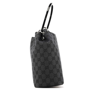 Gucci 1999 Black GG Canvas Loop Shoulder Bag