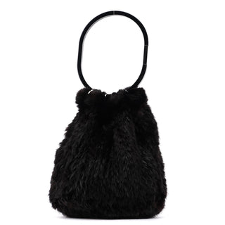 Gucci 1999 Black Mink Fur Ring Bag 007 2129