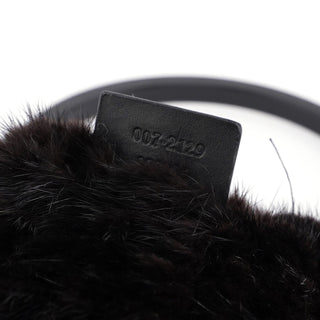 Gucci 1999 Black Mink Fur Ring Bag 007 2129