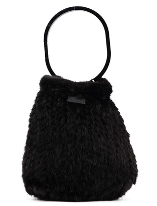 Gucci 1999 Black Mink Fur Ring Bag 007 2129