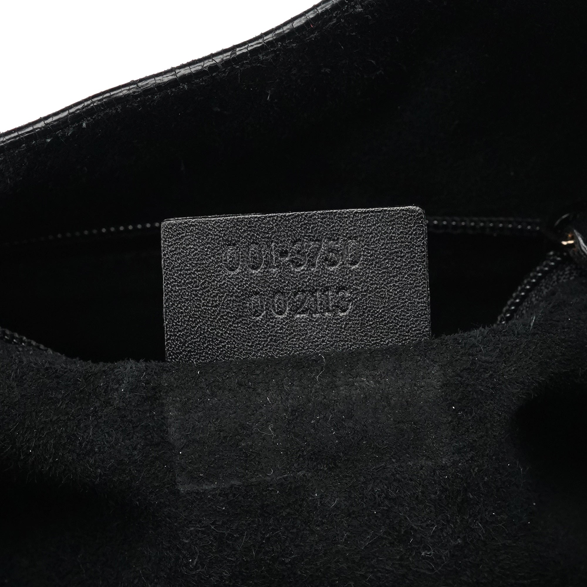 Gucci 1999 Black Suede Loop Shoulder Bag