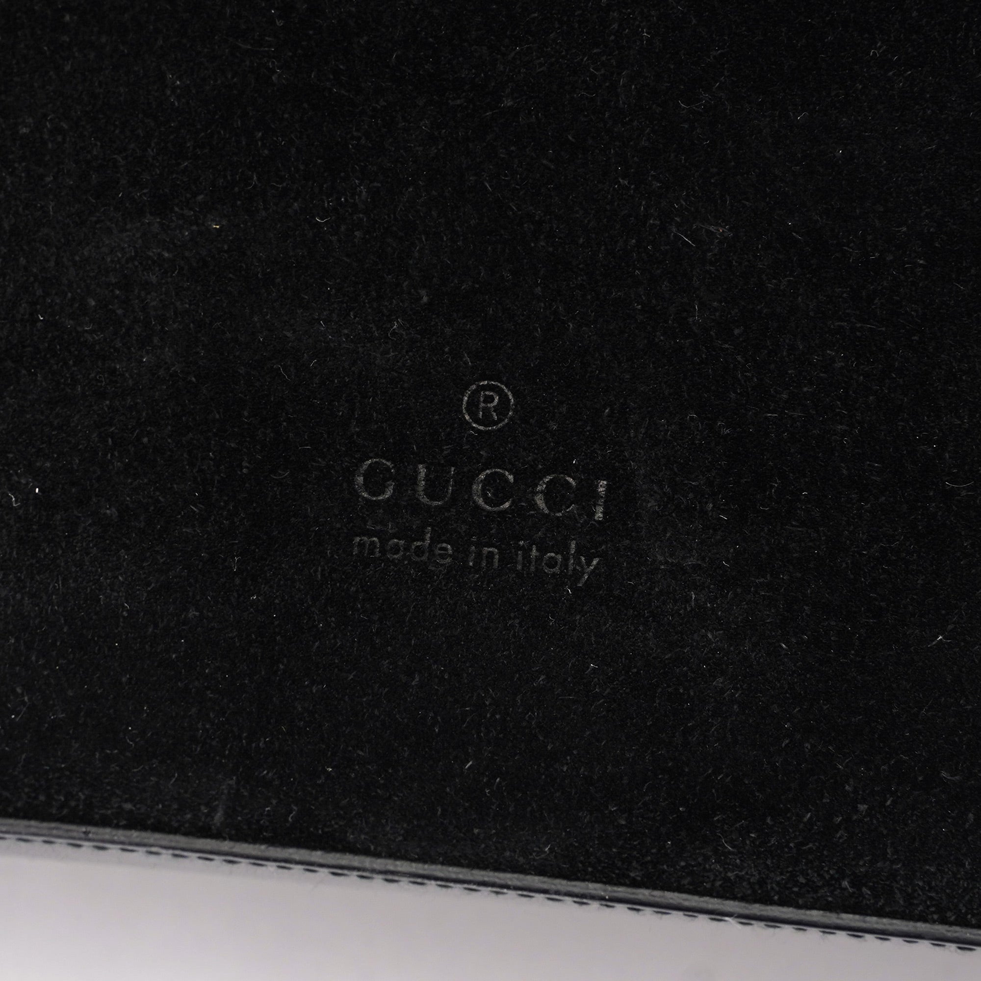 Gucci 1999 Black Suede Ring Bag