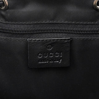 Gucci 1999 Grey Snakeskin Print Drawstring Tote Bag