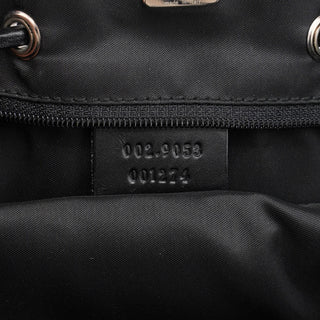 Gucci 1999 Grey Snakeskin Print Drawstring Tote Bag