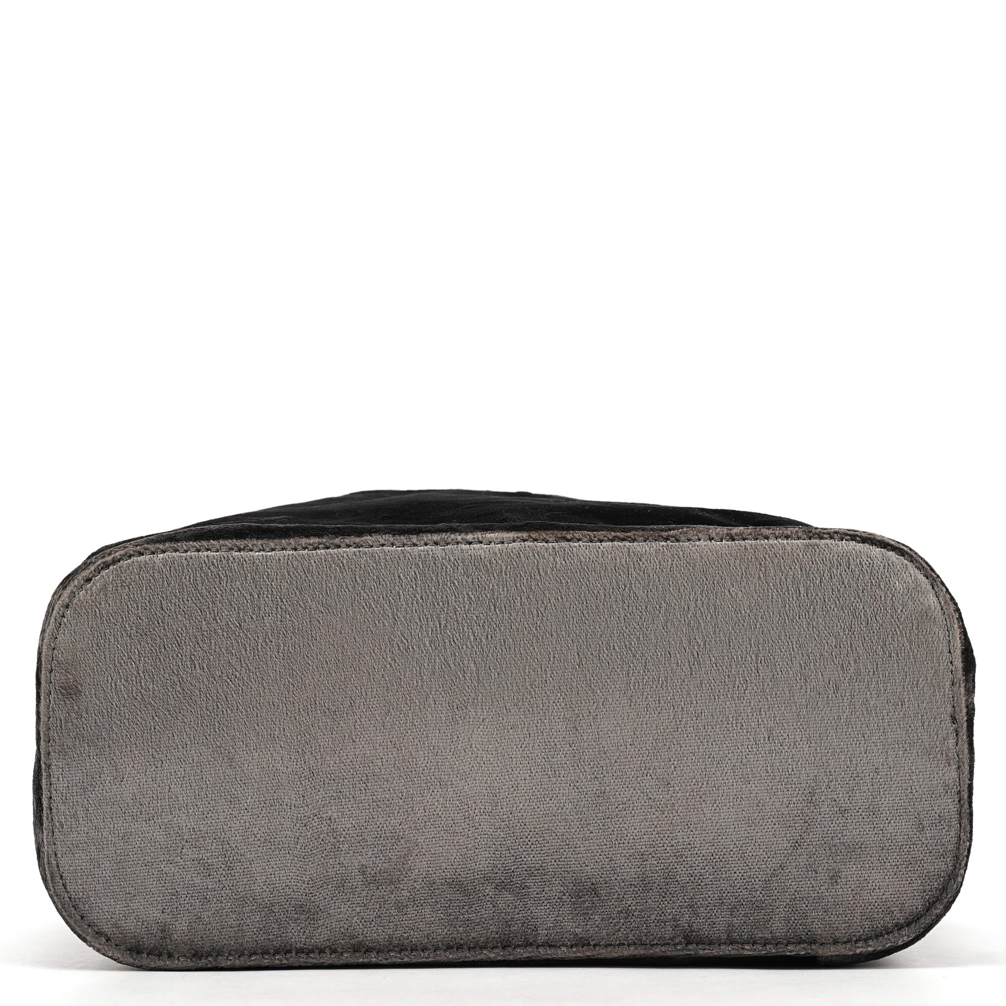 Gucci 1999 Grey Velvet Loop Shoulder Bag