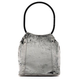 Gucci 1999 Grey Velvet Loop Shoulder Bag