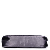 Gucci 1999 Purple Velvet Bamboo Shoulder Bag