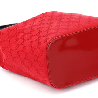 Gucci 1999 Red GG Canvas Loop Shoulder Bag