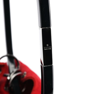 Gucci 1999 Red GG Canvas Loop Shoulder Bag