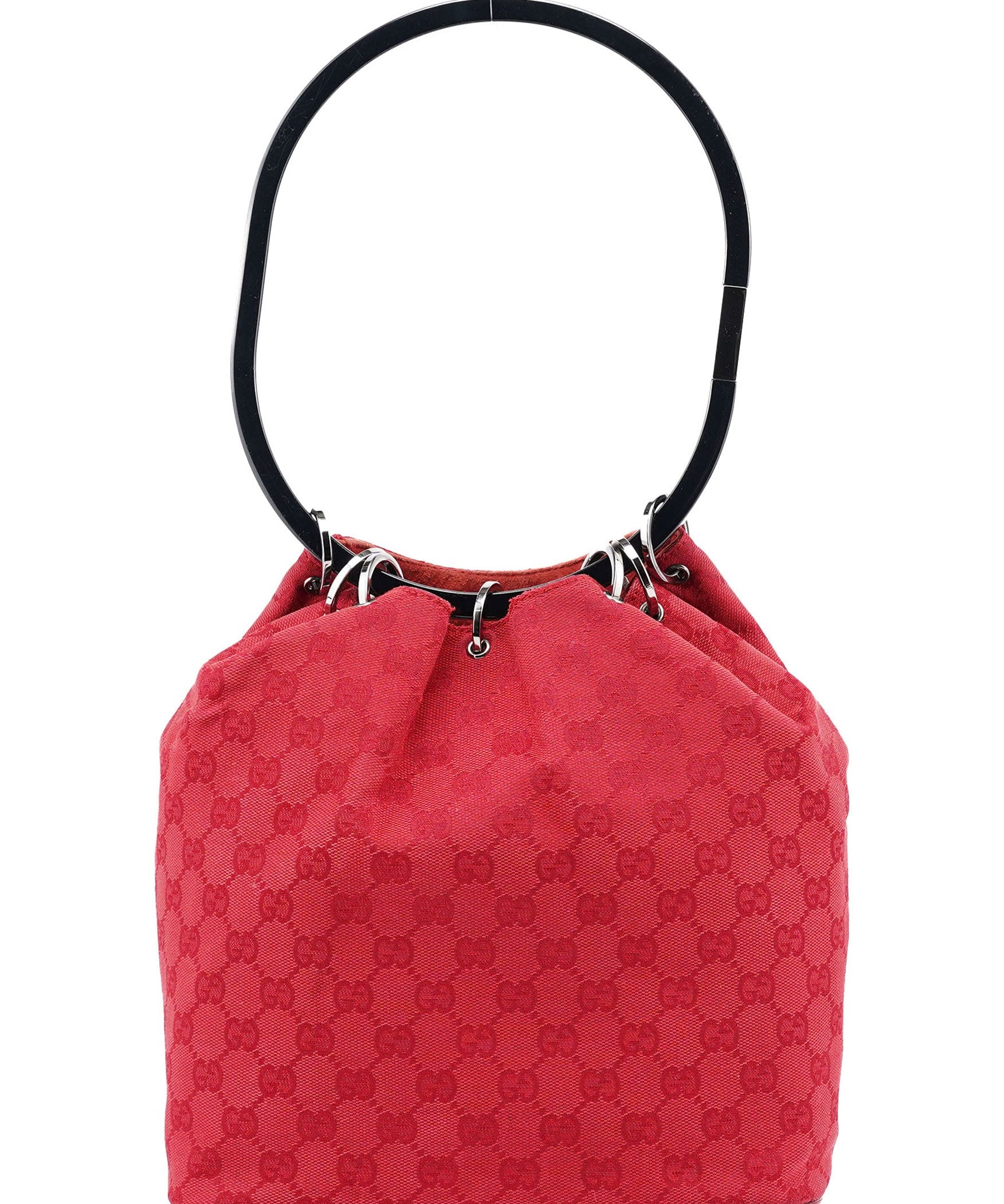 Gucci 1999 Red GG Ring Bag