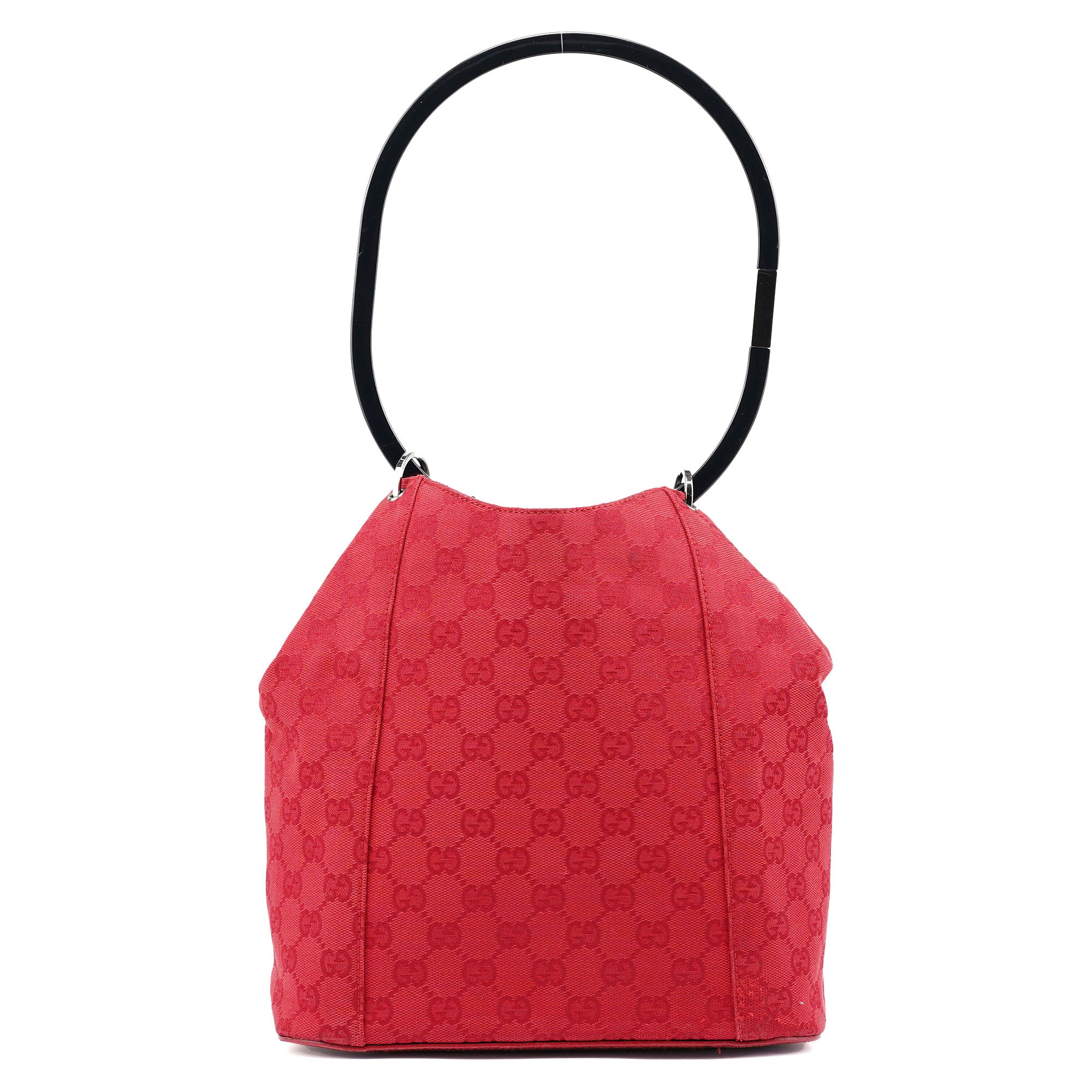 Gucci 1999 Sac Ring en toile GG rouge