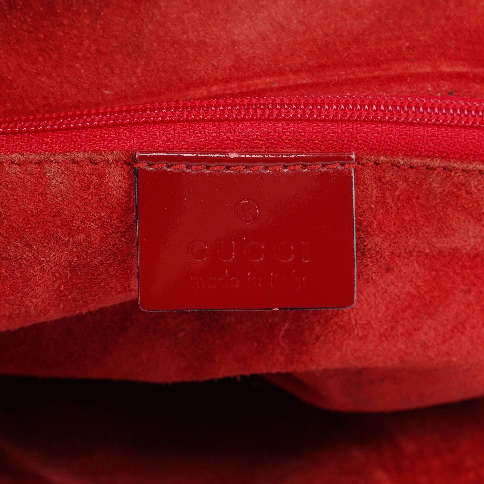 Gucci 1999 Red GG Ring Bag