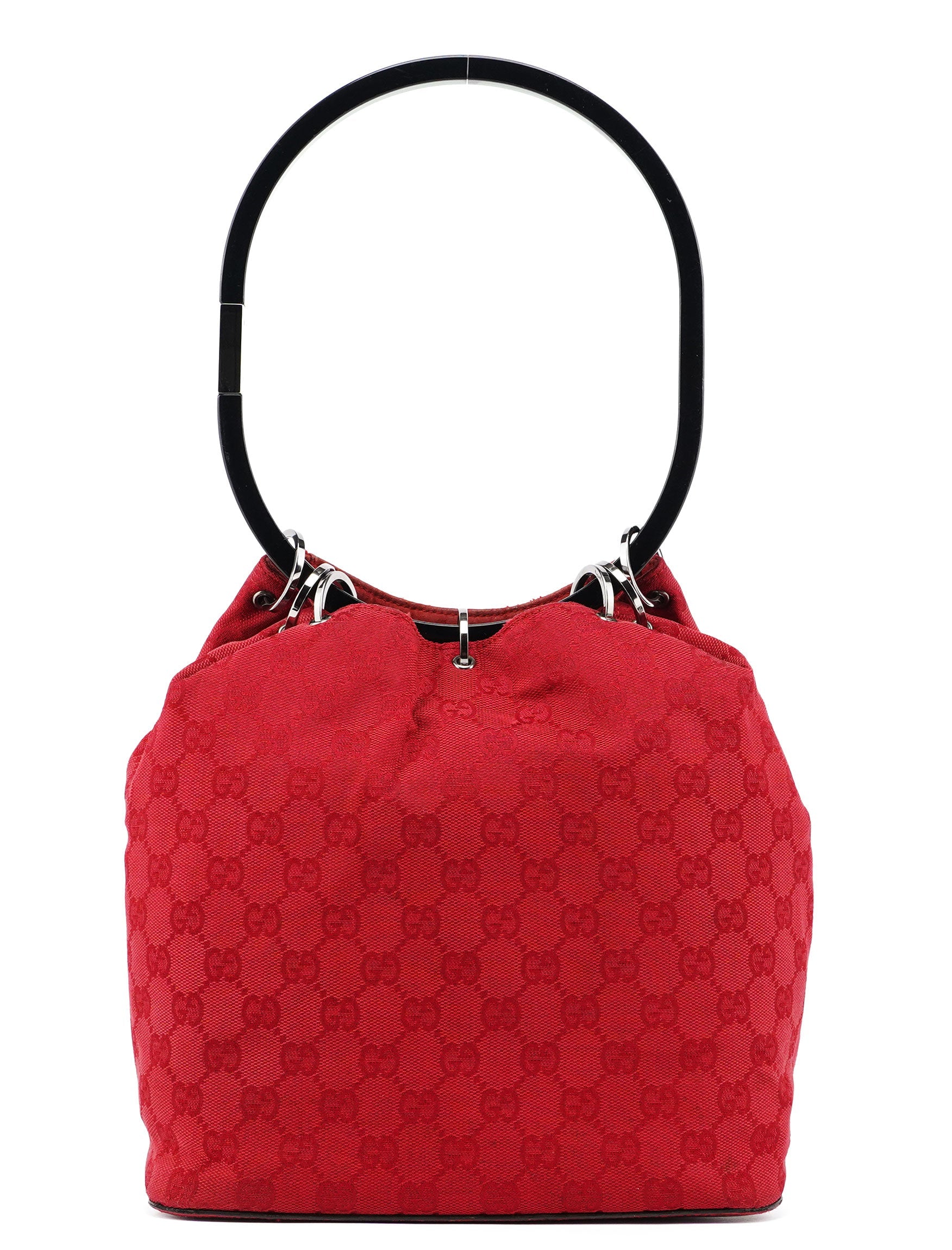 Gucci 1999 Red GG Ring Bag