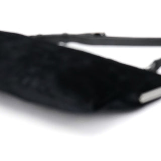 Gucci 2000 Black Velvet Clutch Shoulder Bag