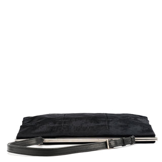 Gucci 2000 Black Velvet Clutch Shoulder Bag