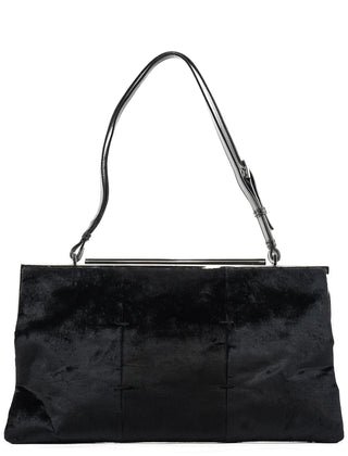 Gucci 2000 Black Velvet Clutch Shoulder Bag