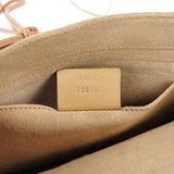 Gucci 2001 Beige Suede Heart Crossbody Bag