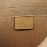 Gucci 2001 Beige Suede Heart Crossbody Bag