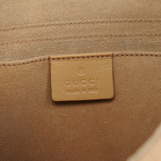 Gucci 2001 Beige Suede Heart Crossbody Bag