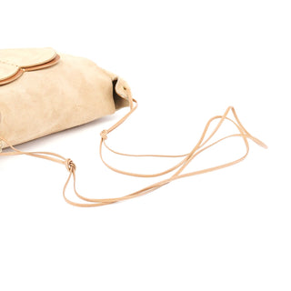 Gucci 2001 Beige Suede Heart Crossbody Bag